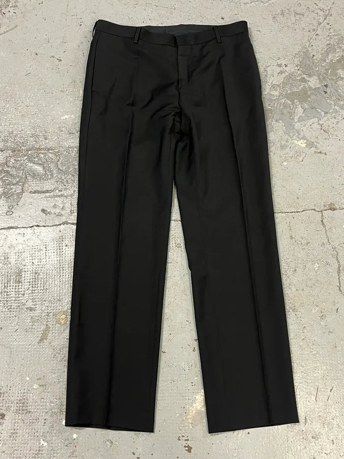 AW2005 Dior Homme Black Wool Tailored Pants by Hedi Slimane kOtssqK 0