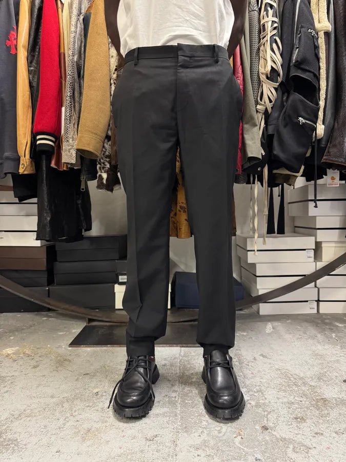 AW2005 Dior Homme Black Wool Tailored Pants by Hedi Slimane AW2005 Dior Homme Black Wool Tailored Pants by Hedi Slimane