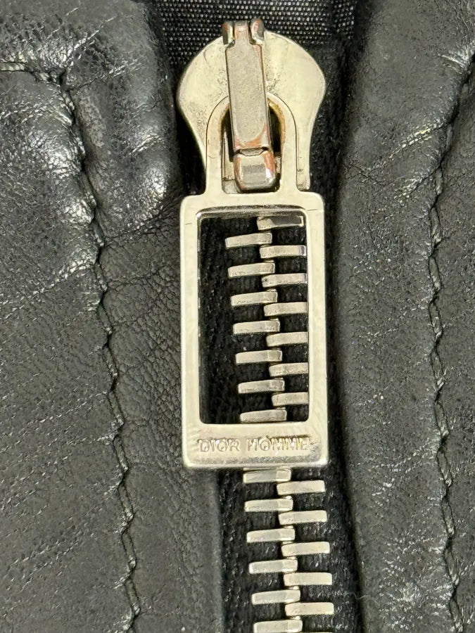 AW2005 Dior Lamb Leather Premium Black Jacket by Hedi Slimane EQUBNgD 7