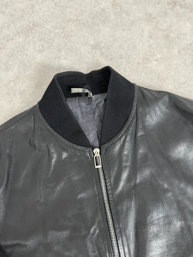 AW2005 Dior Lamb Leather Premium Black Jacket by Hedi Slimane EQUBNgD 4