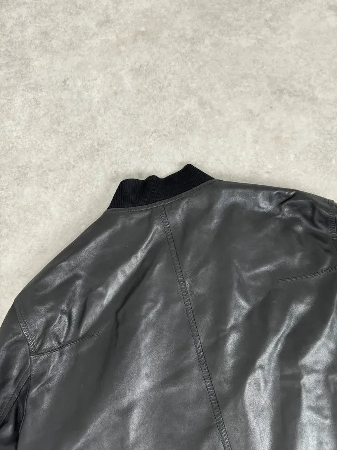 AW2005 Dior Lamb Leather Premium Black Jacket by Hedi Slimane EQUBNgD 6