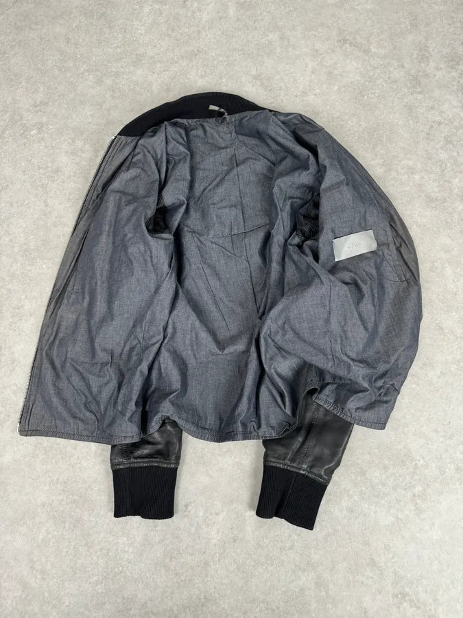 AW2005 Dior Lamb Leather Premium Black Jacket by Hedi Slimane EQUBNgD 10