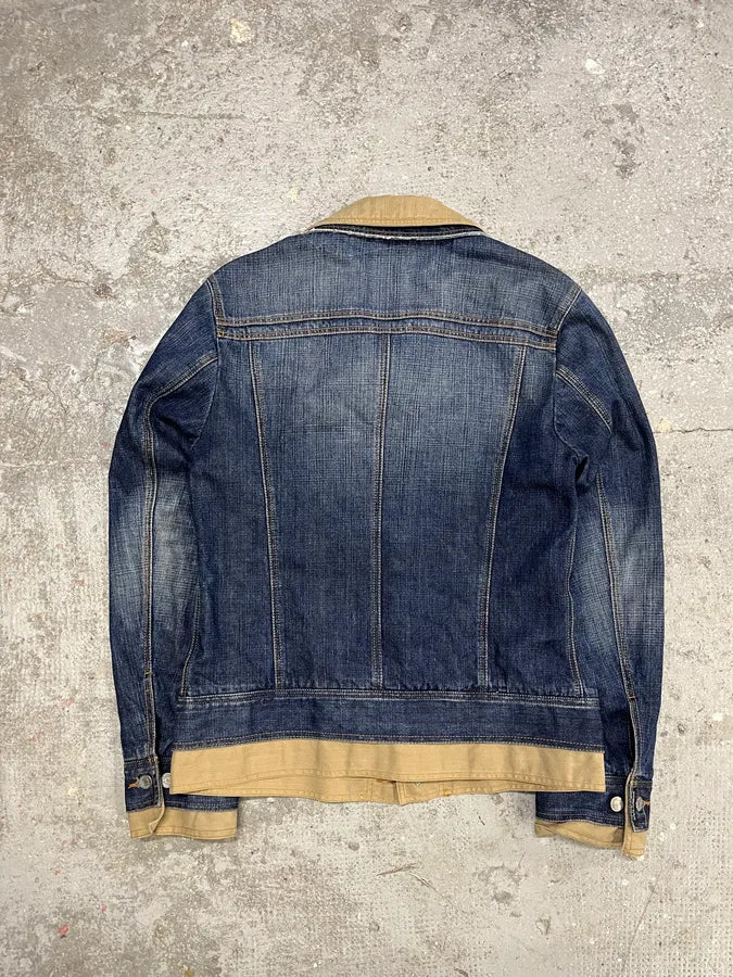 AW2005 Dolce & Gabbana 2 in 1 Military Denim Jacket (M) 6