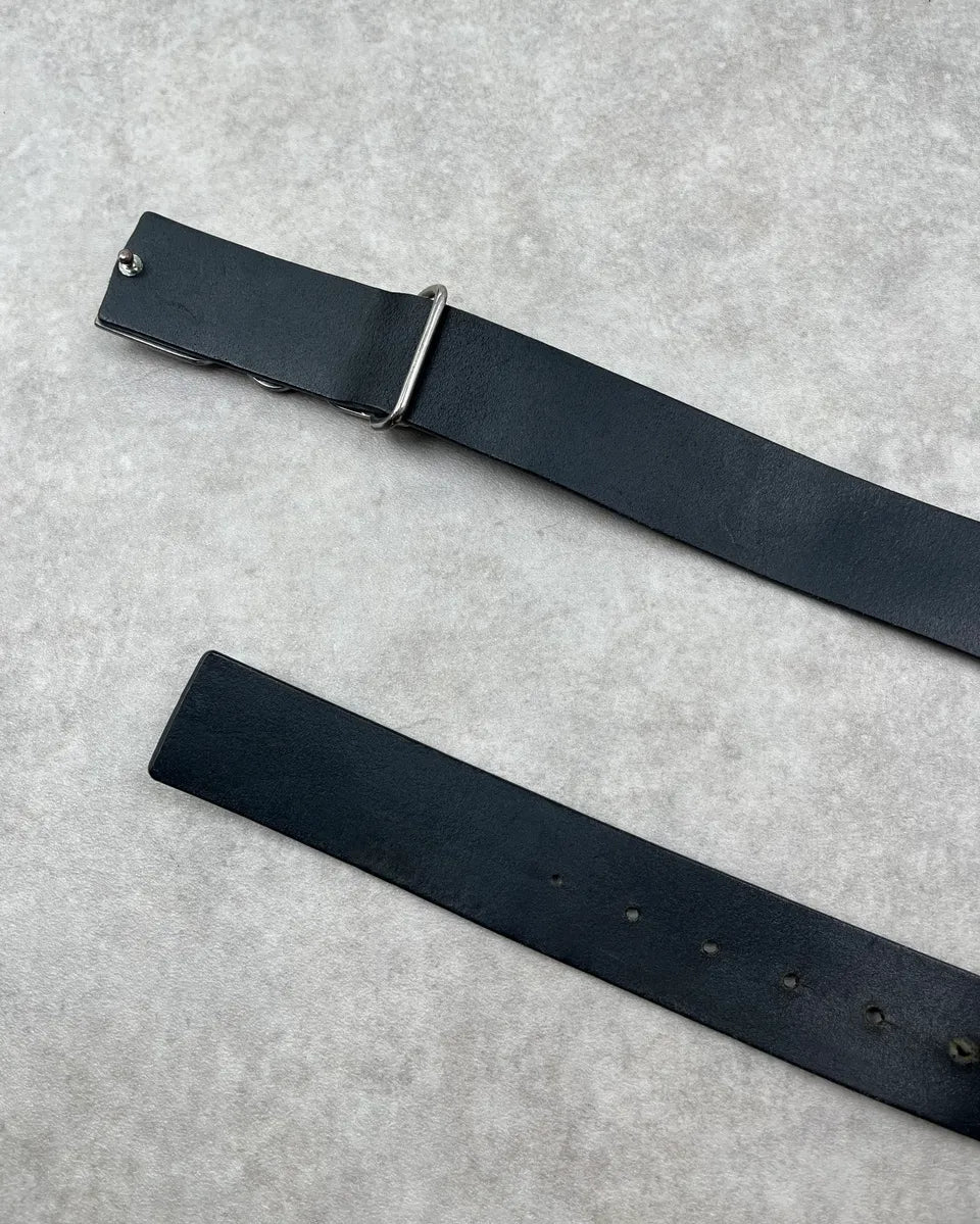 AW2005 Dolce & Gabbana Black Leather Buckle Belt zfHulQh 5