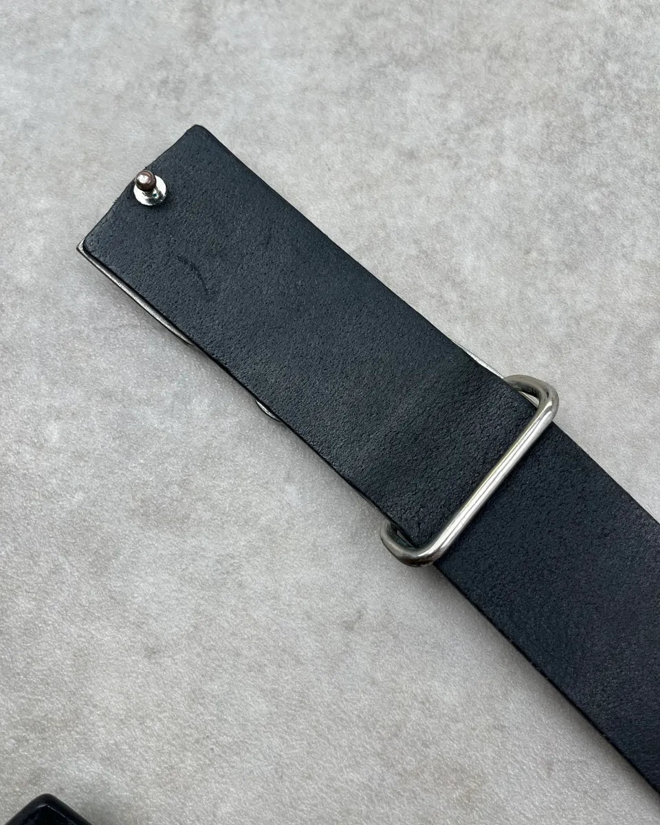 AW2005 Dolce & Gabbana Black Leather Buckle Belt zfHulQh 6