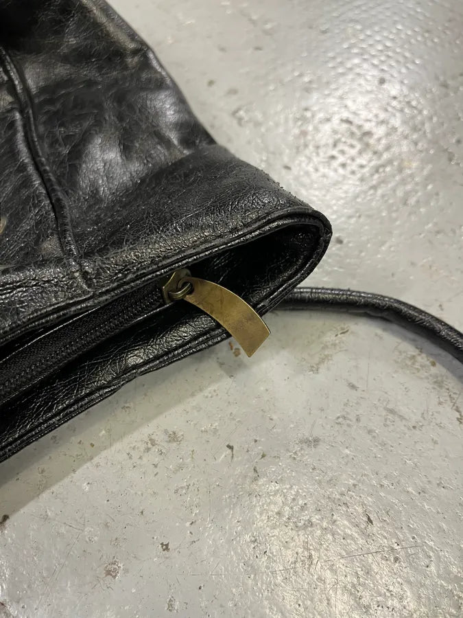 AW2005 Dolce & Gabbana Black Leather Handle Bag (OS) IlqhGvl 6