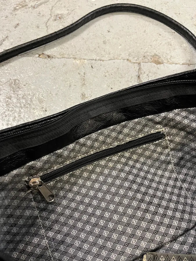 AW2005 Dolce & Gabbana Black Leather Handle Bag (OS) IlqhGvl 9