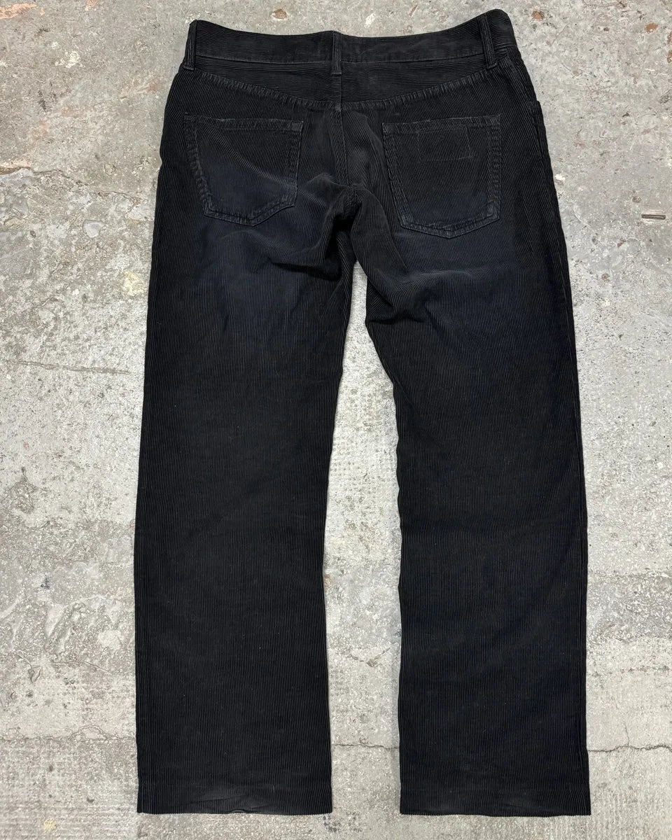 AW2005 Dolce & Gabbana Black Velvet Pants (L) 1