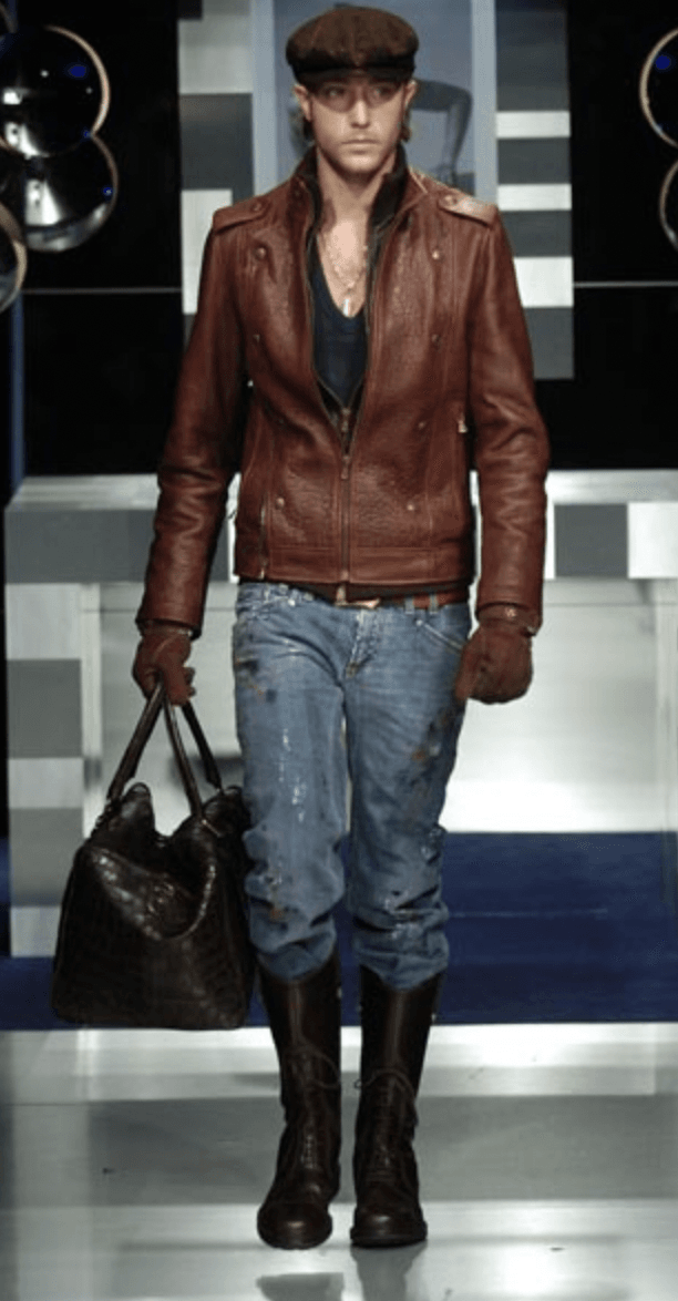 AW2005 Dolce & Gabbana Blue Denim Paint Splatter Jeans sFRPoUk 1