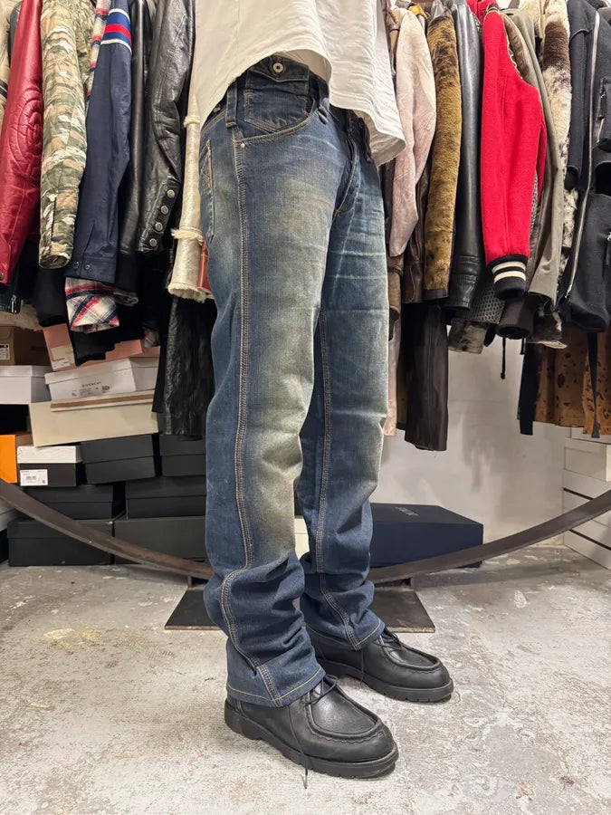 AW2005 Dolce & Gabbana Blue Faded Denim Jeans FYzSuSK 1