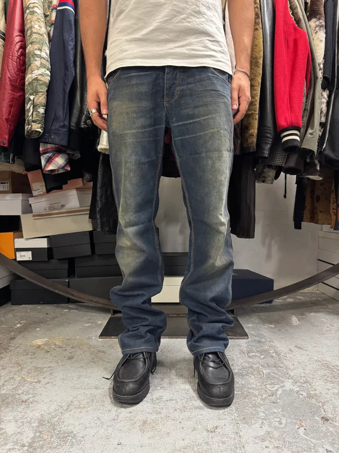 AW2005 Dolce & Gabbana Blue Faded Denim Jeans FYzSuSK 2