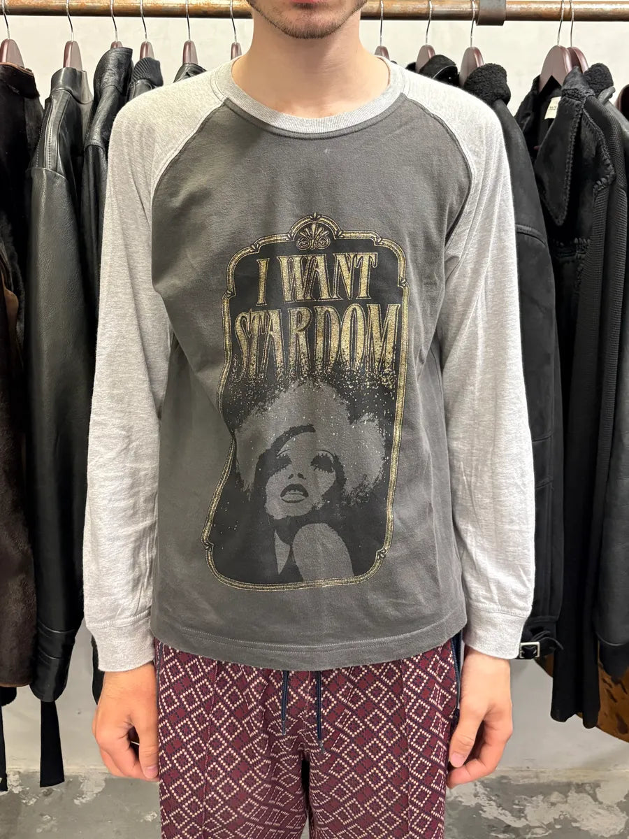 AW2005 Dolce & Gabbana Grey Star Longsleeves (S/M) xHPbdTp 1