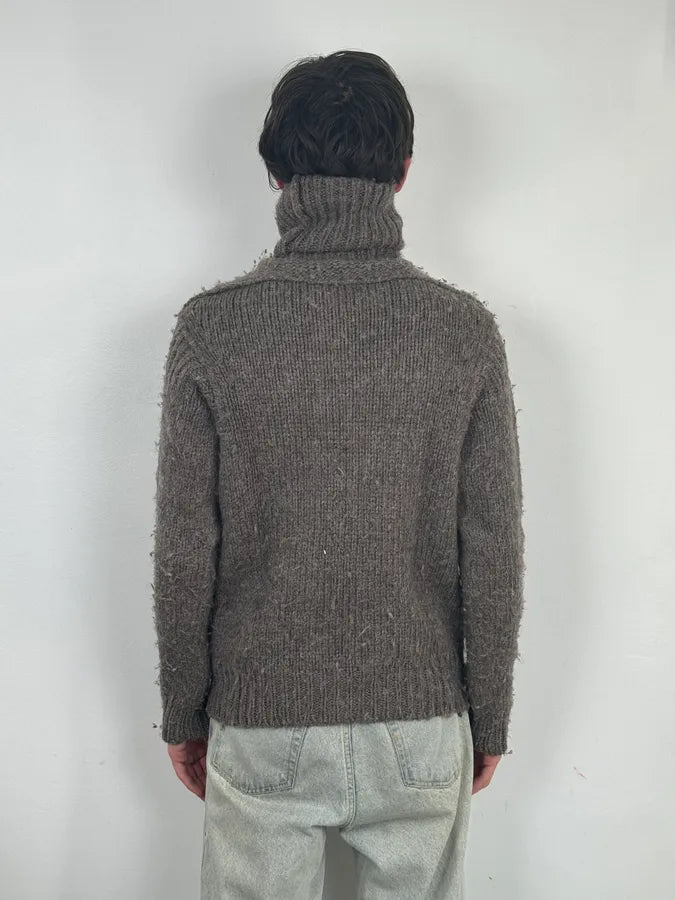 AW2005 Dolce & Gabbana Grey Wool Turtleneck Sweater xDBIhqL 2