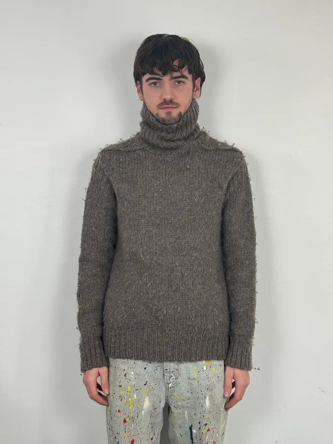 AW2005 Dolce & Gabbana Grey Wool Turtleneck Sweater xDBIhqL 1