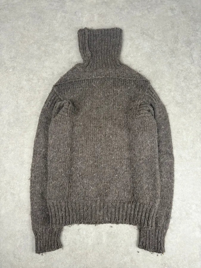 AW2005 Dolce & Gabbana Grey Wool Turtleneck Sweater xDBIhqL 5