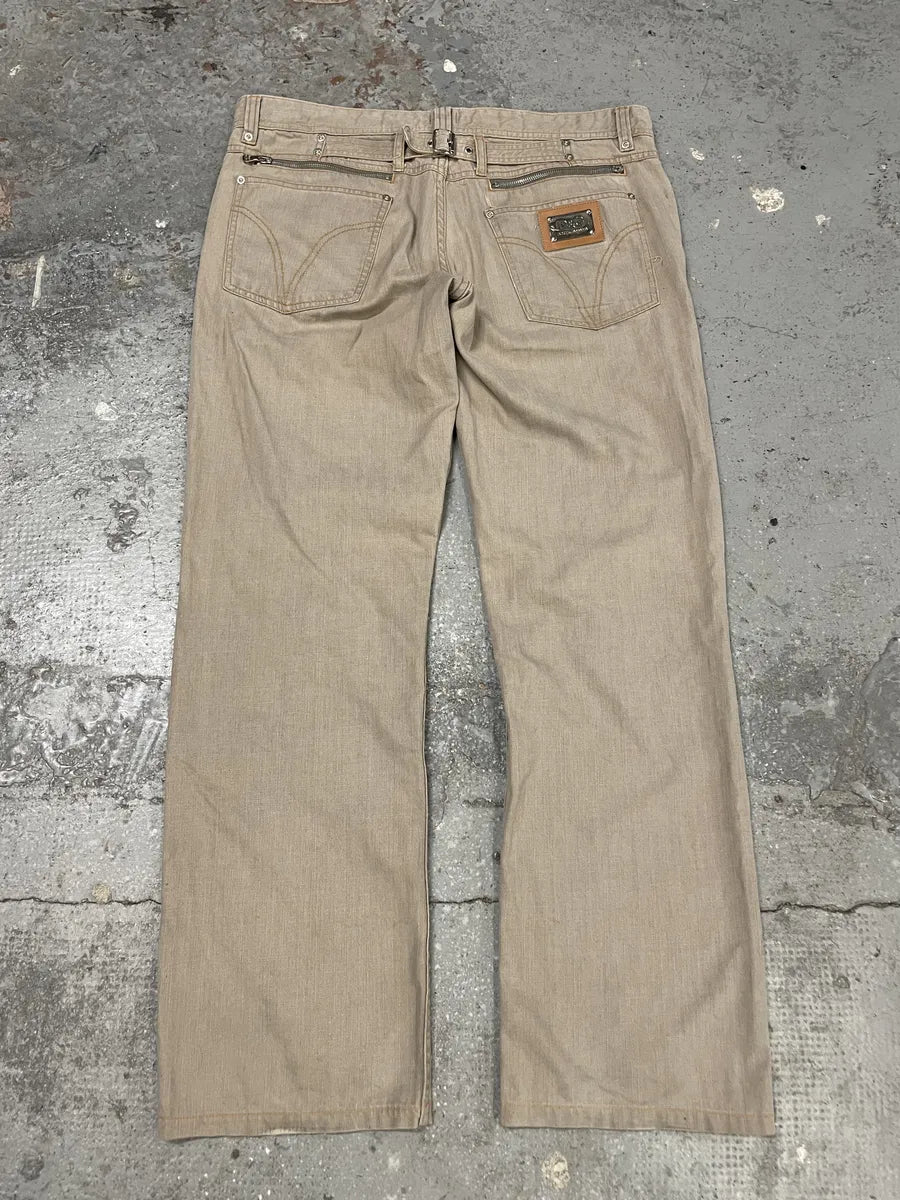 AW2005 Dolce & Gabbana Light Grey Denim Jeans  (L) XDDaZpX 1