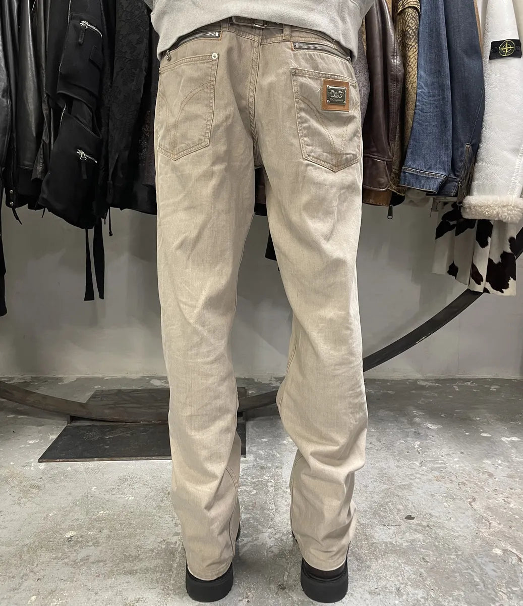 AW2005 Dolce & Gabbana Light Grey Denim Jeans  (L) XDDaZpX 3