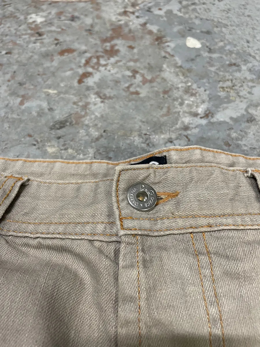 AW2005 Dolce & Gabbana Light Grey Denim Jeans  (L) XDDaZpX 4