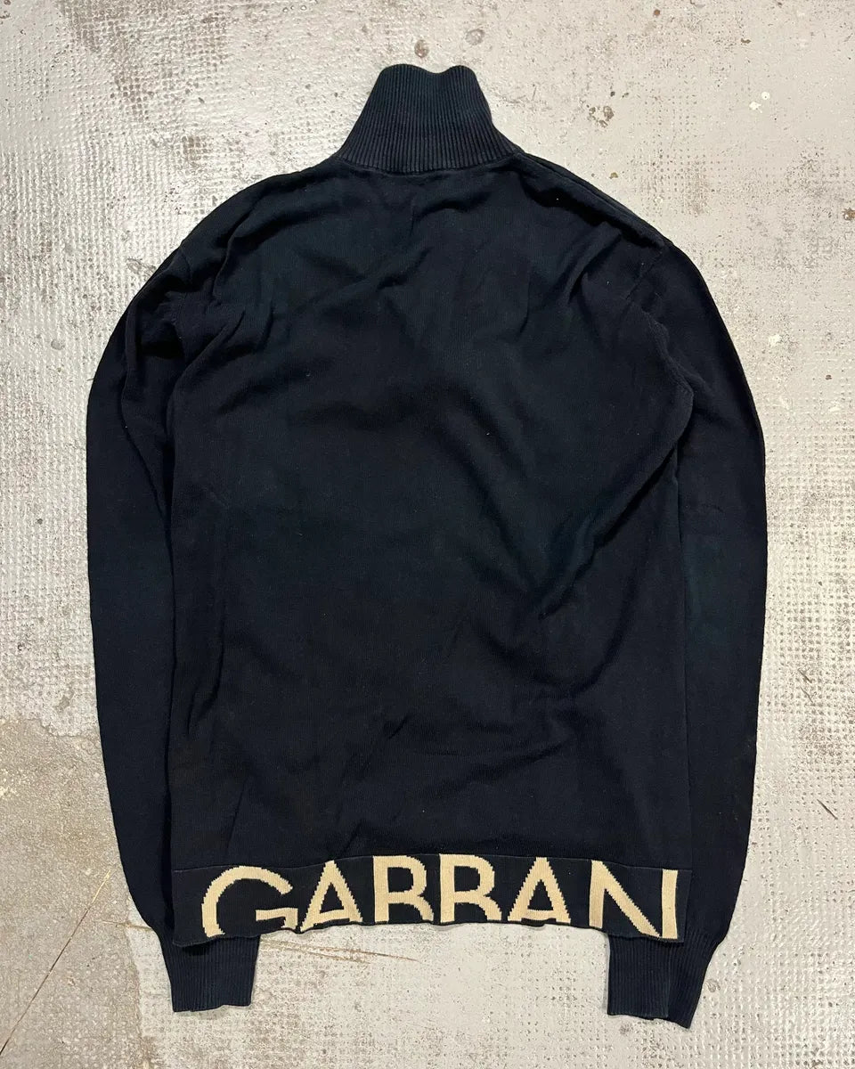 AW2005 Dolce & Gabbana Logo Black Zip Up Sweater iyDQqMK 6