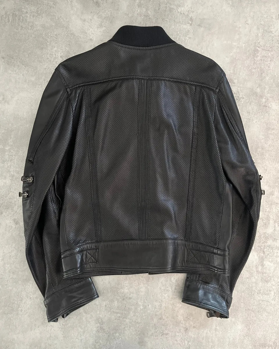SS2005 Dolce & Gabbana Milano Commando Leather Jacket ZSdwuox 1
