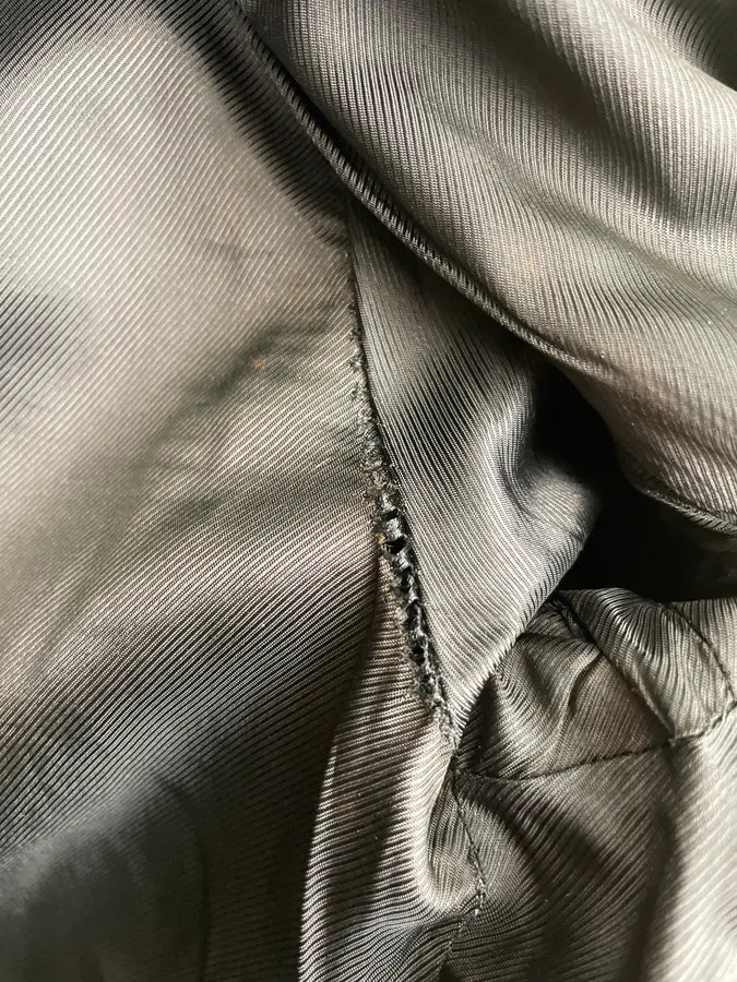 AW2005 Dolce & Gabbana Olive Leather Striped Biker Leather Jacket XOaGYFj 14