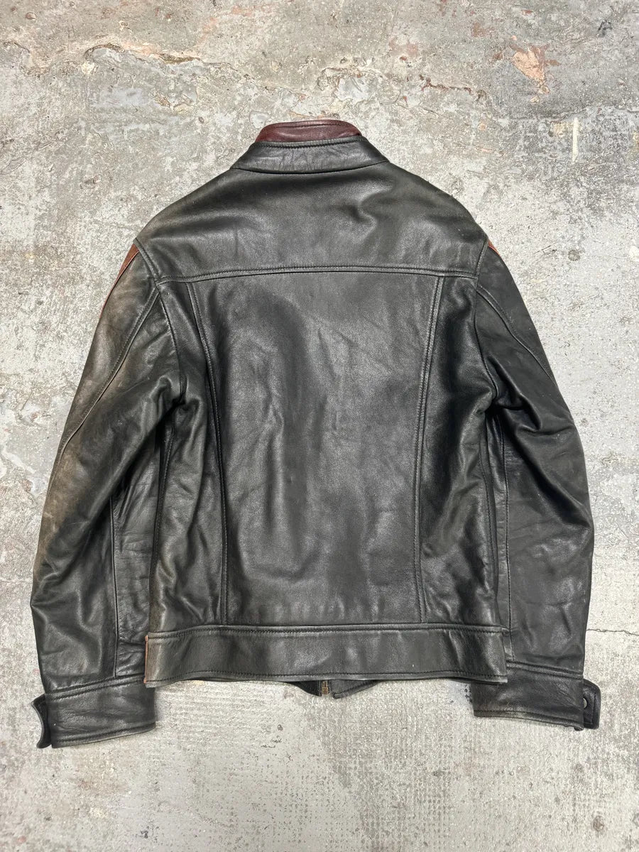 AW2005 Dolce & Gabbana Pro Biker Leather Jacket (S) SJRIyKB 4
