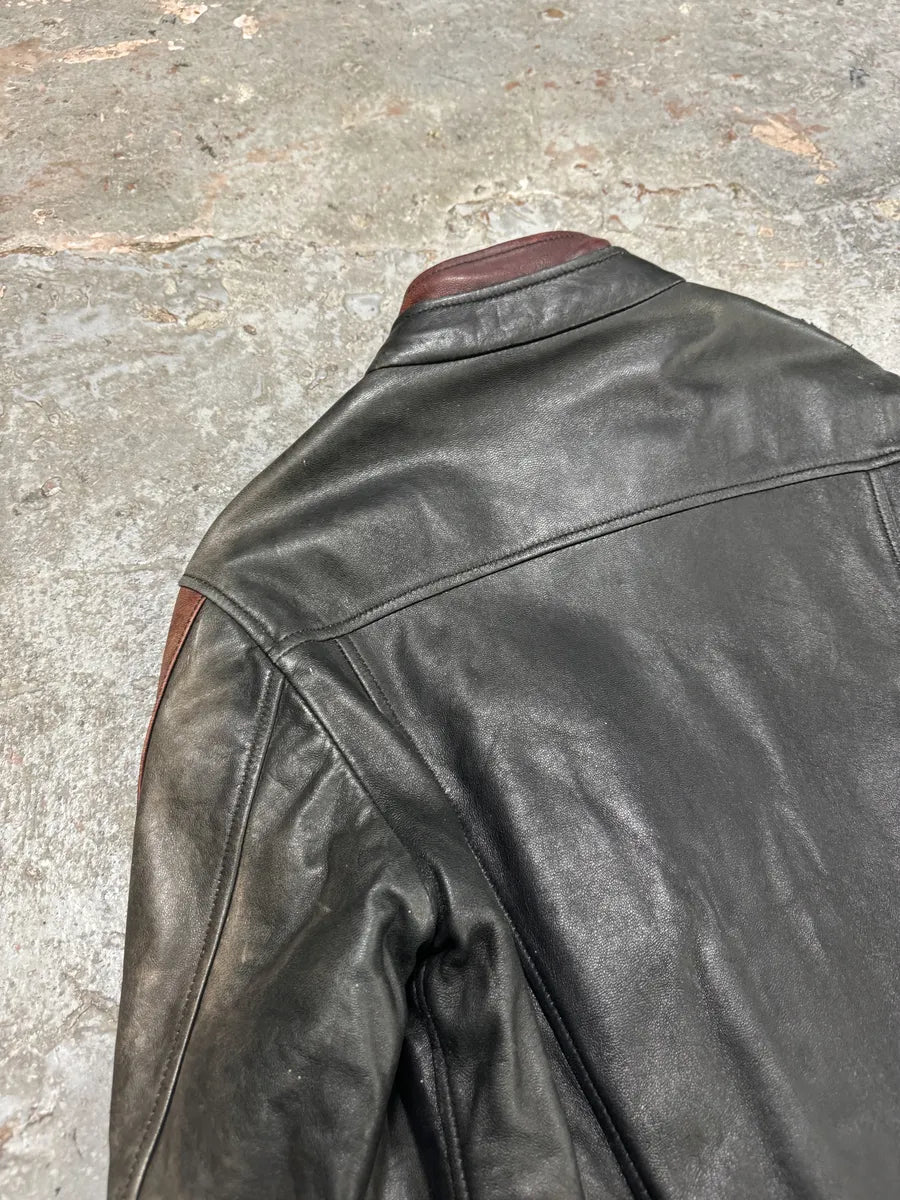 AW2005 Dolce & Gabbana Pro Biker Leather Jacket (S) SJRIyKB 5