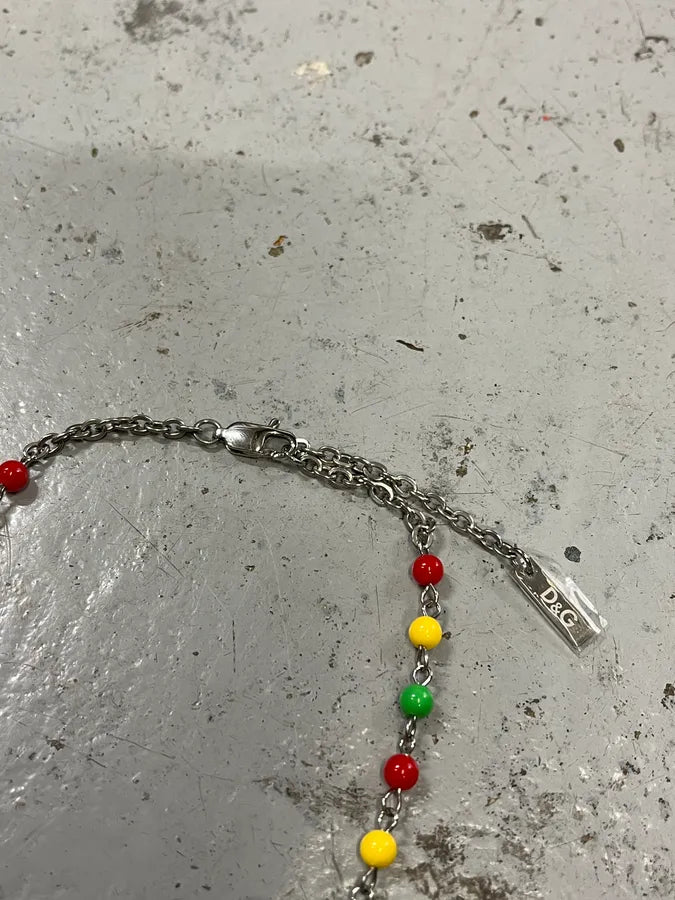 AW2005 Dolce & Gabbana Rasta Rosary Cross Necklace SZQGPto 4