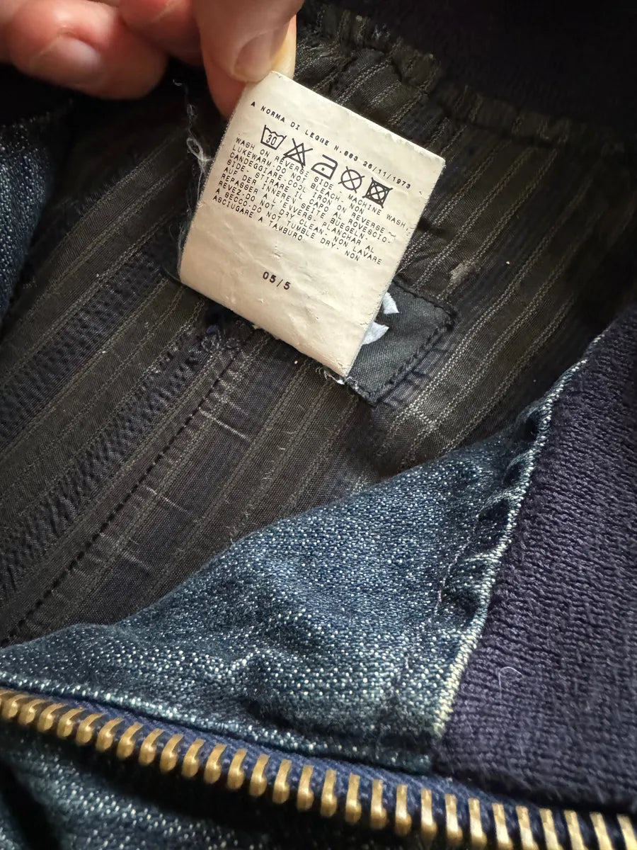 AW2005 Dolce & Gabbana Rock Blue Distressed Denim Jacket CXZwPFF 4