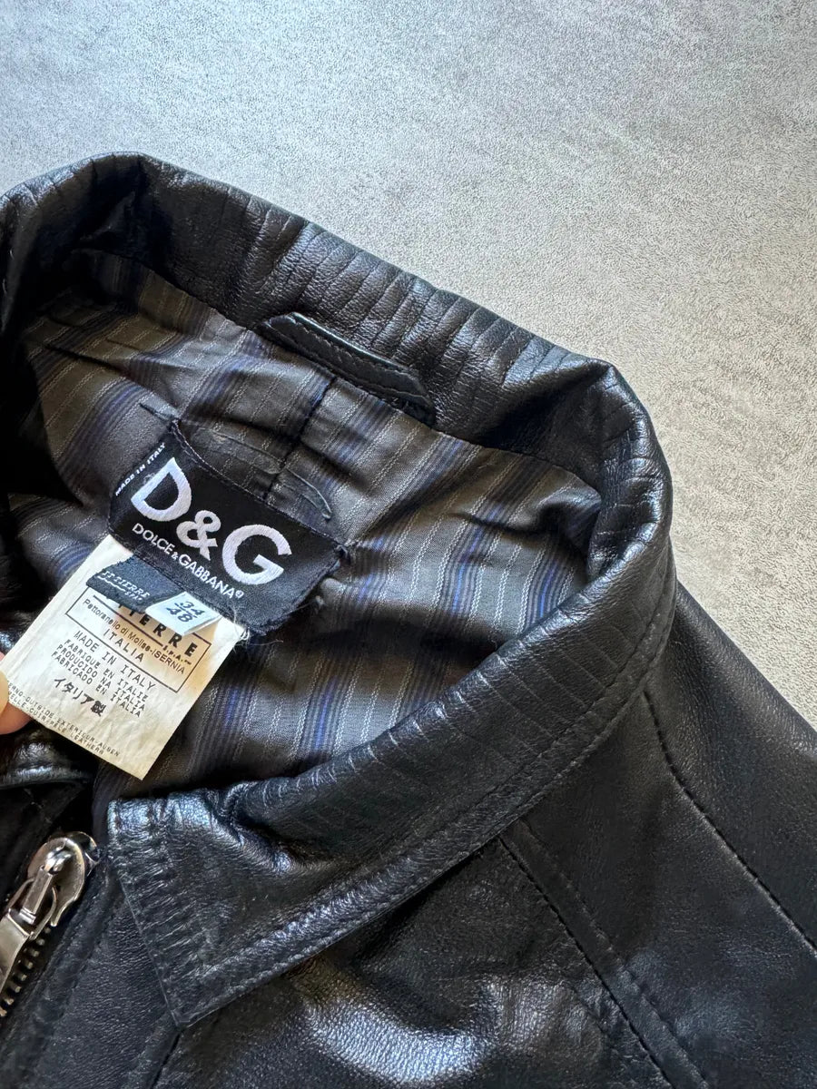 AW2005 Dolce & Gabbana Structured Biker Jacket mMWyXkS 6