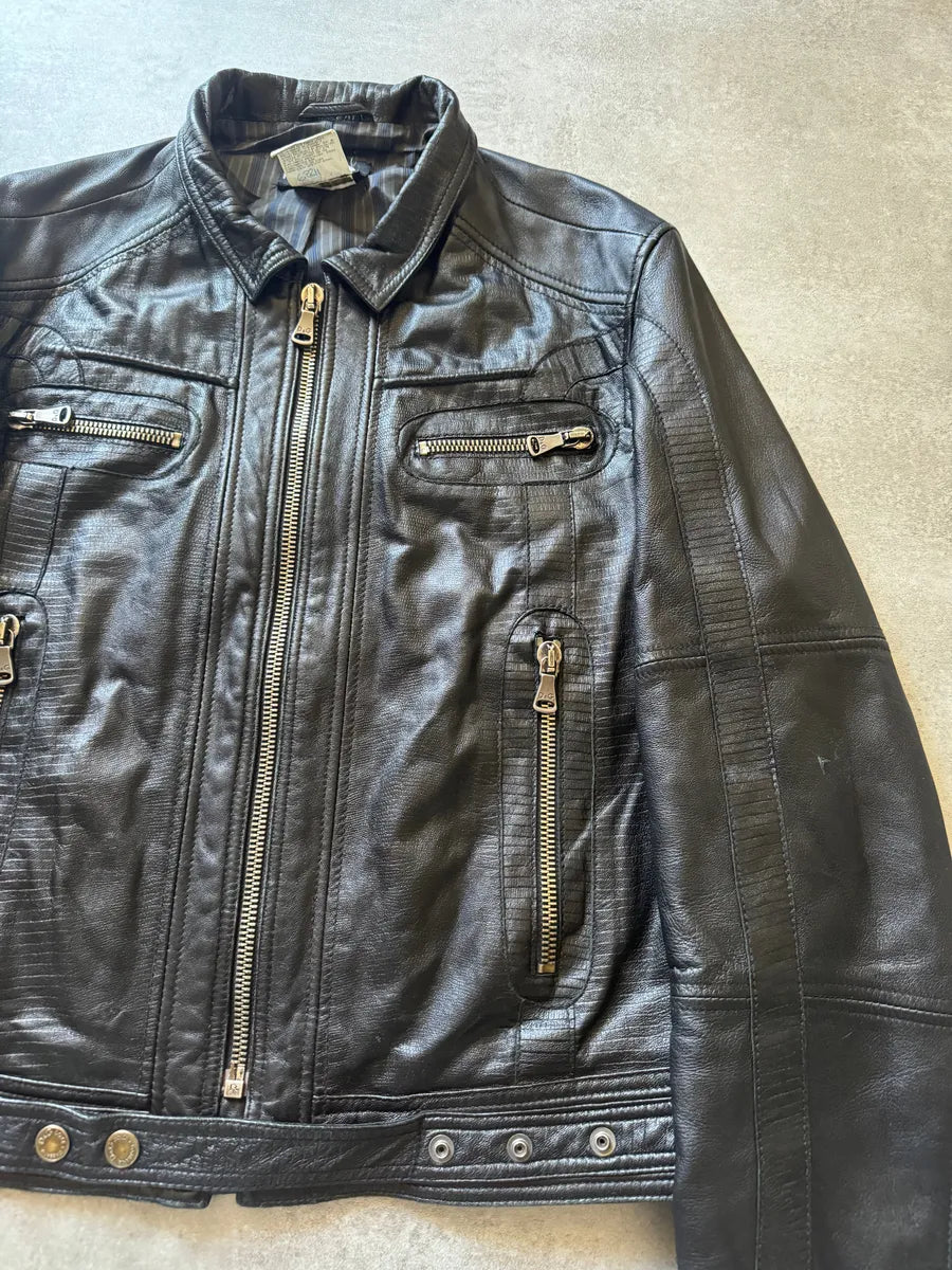AW2005 Dolce & Gabbana Structured Biker Jacket mMWyXkS 7