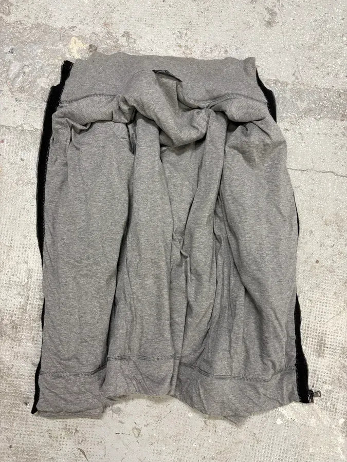 AW2005 Dolce & Gabbana Black Wool Layered Zip Sweater IroNuwq 6