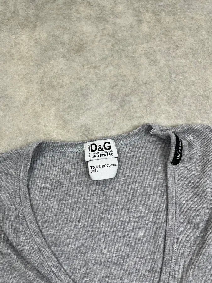 AW2005 Dolce & Gabbana Superman Grey T-Shirt CLvcslg 6