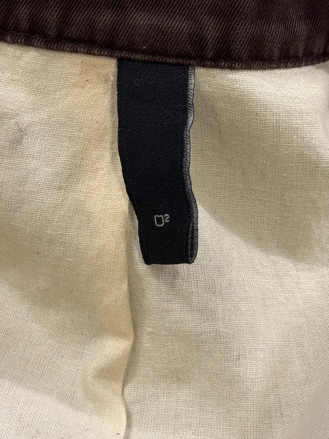 AW2005 Dsquared2 Brown Biker Minimalist Jacket ZuXgFTG 8