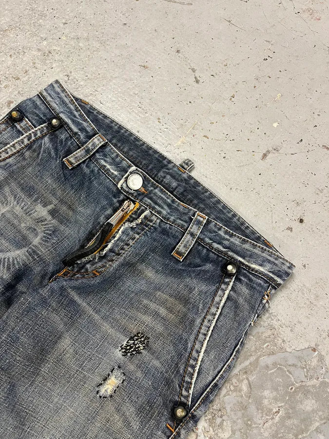 AW2005 Dsquared2 Jesus Hope Faded Denim Jeans XXgYpIZ 5