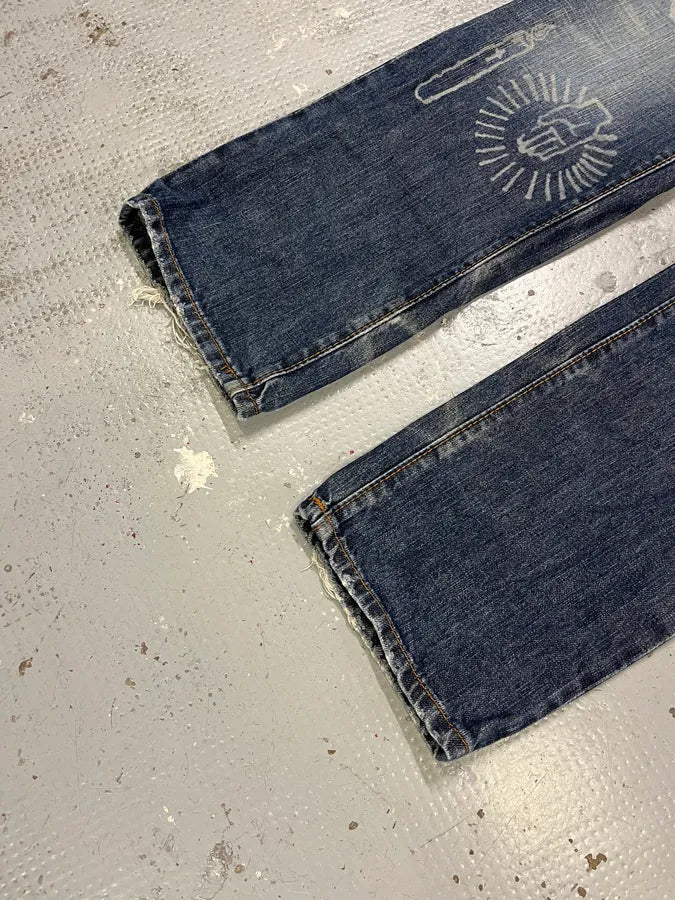 AW2005 Dsquared2 Jesus Hope Faded Denim Jeans XXgYpIZ 6