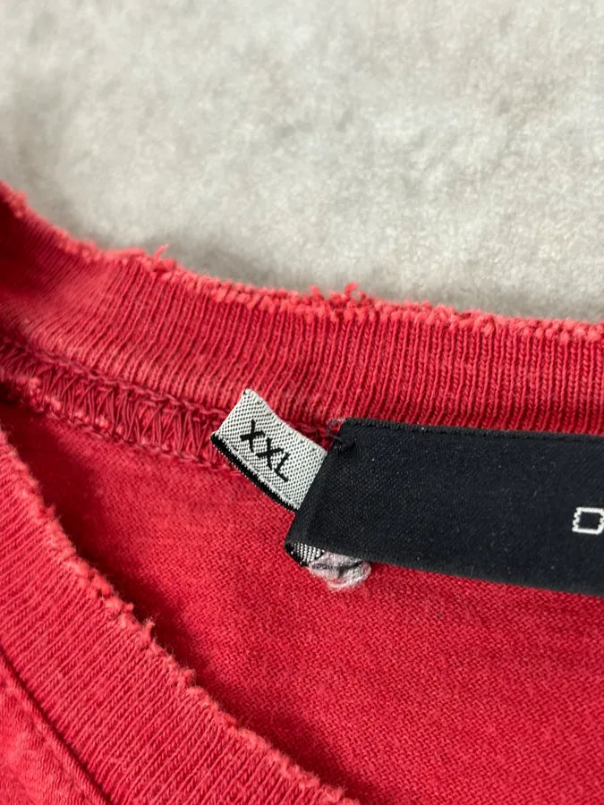 AW2005 Dsquared2 Red Cotton Che Guevara Graphic Longsleeve T-Shirt gUZddsc 8