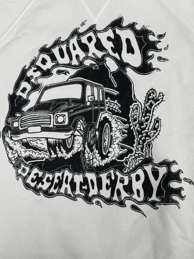 AW2007 Dsquared2 White Desert Car Rebel Hoodie IvXQOrx 6