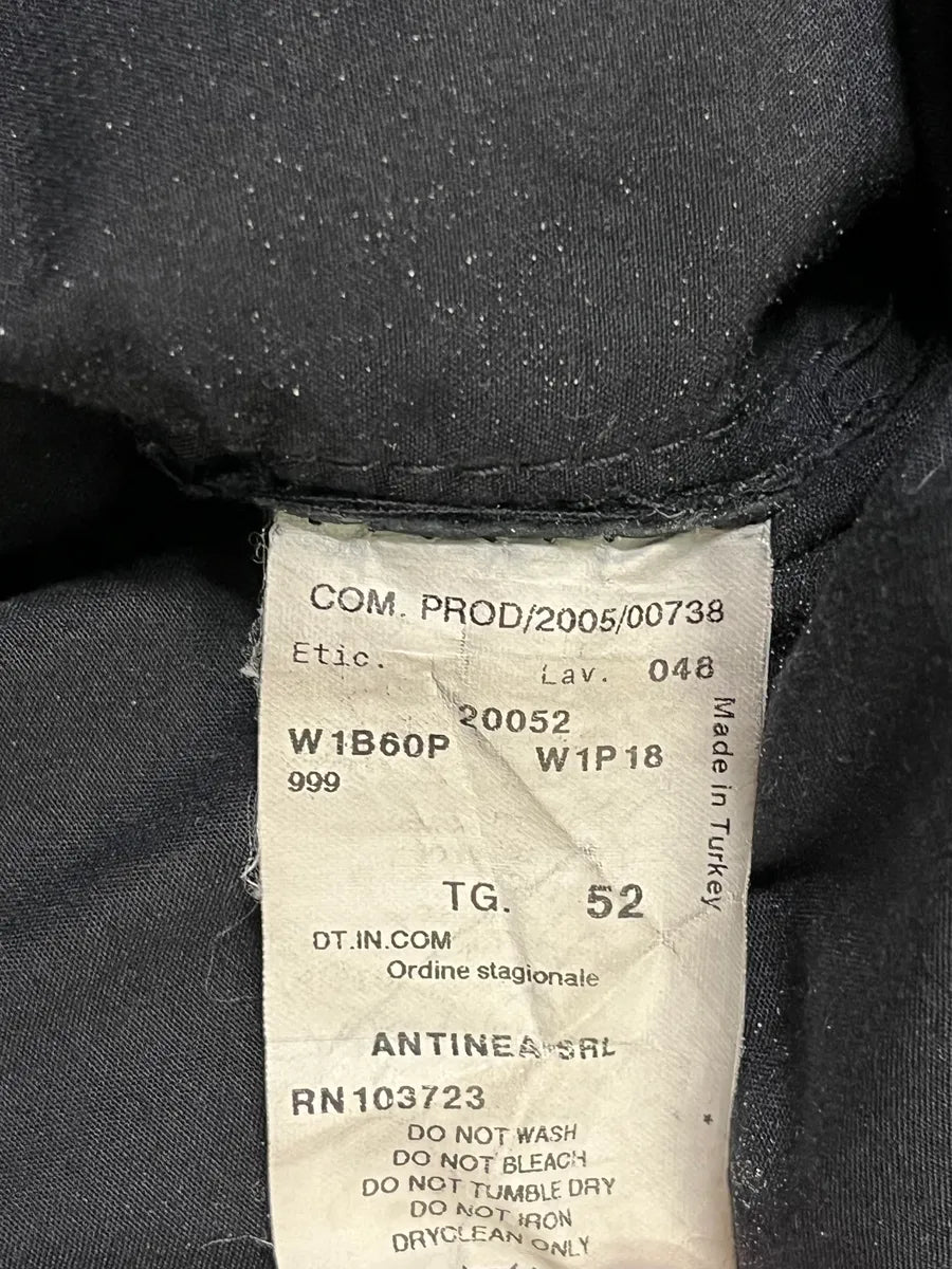 AW2005 Emporio Armani Black Leather Eagle Jacket hzlVQyS 9