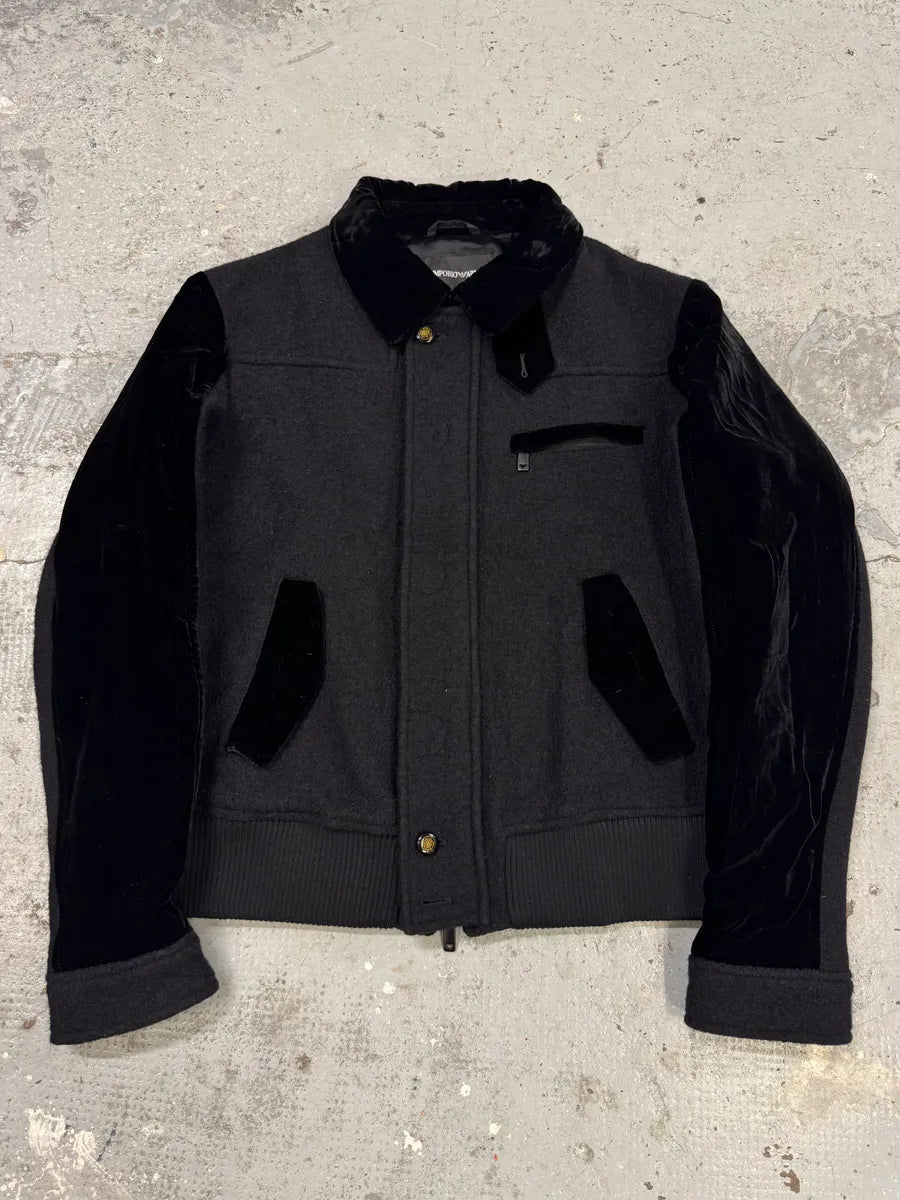 AW2005 Emporio Armani Grey Wool Jacket VBqTmXs 0