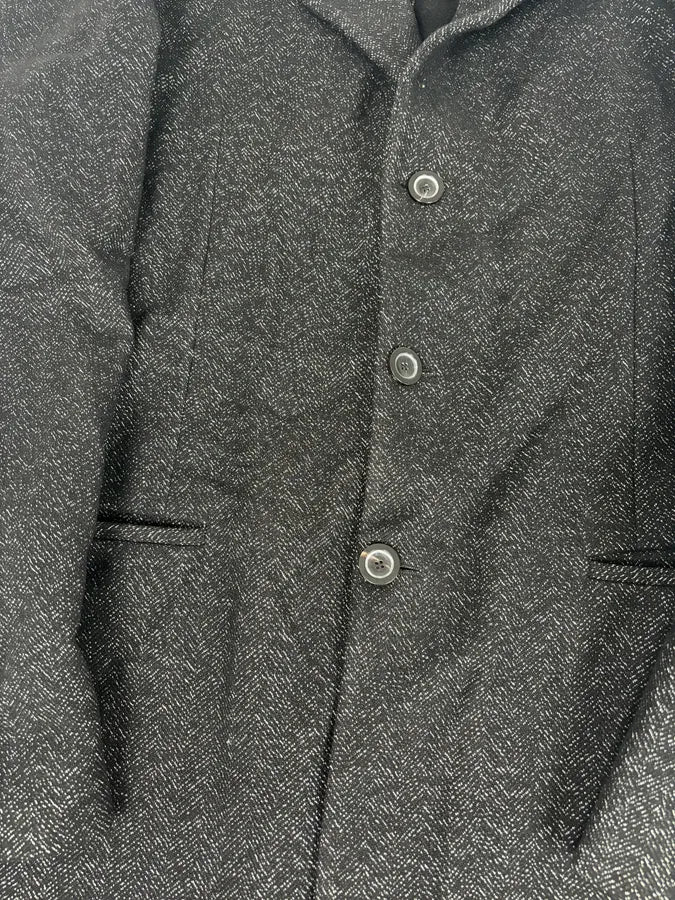 AW2005 Emporio Armani Long Premium Wool Black Coat GoMfKXO 7