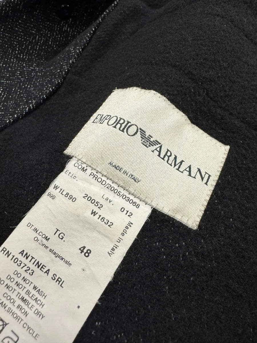 AW2005 Emporio Armani Trench Wool Obscure Coat eXzybWS 10