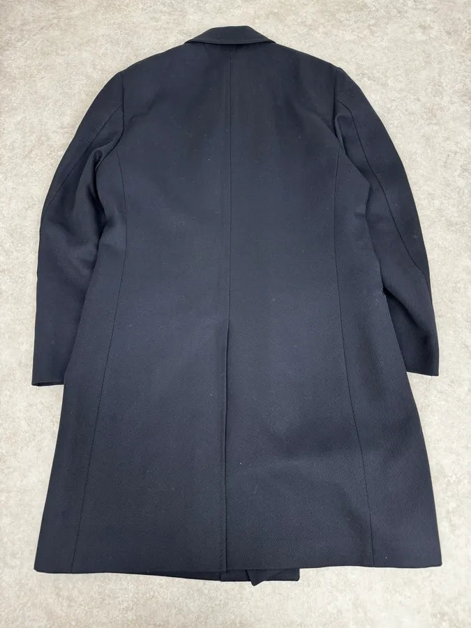 AW2005 Givenchy Navy Wool Buttoned Trench Coat etsjYwI 3