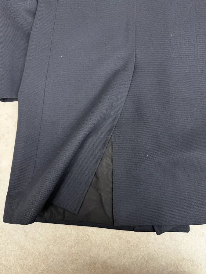 AW2005 Givenchy Navy Wool Buttoned Trench Coat etsjYwI 8