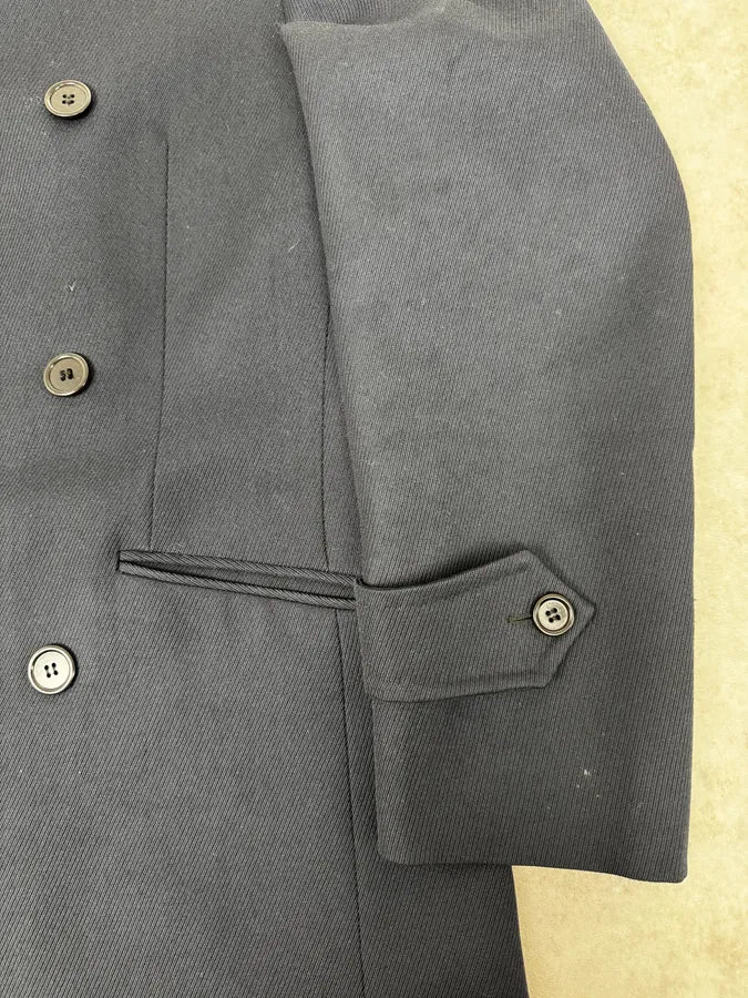 AW2005 Givenchy Navy Wool Buttoned Trench Coat etsjYwI 7