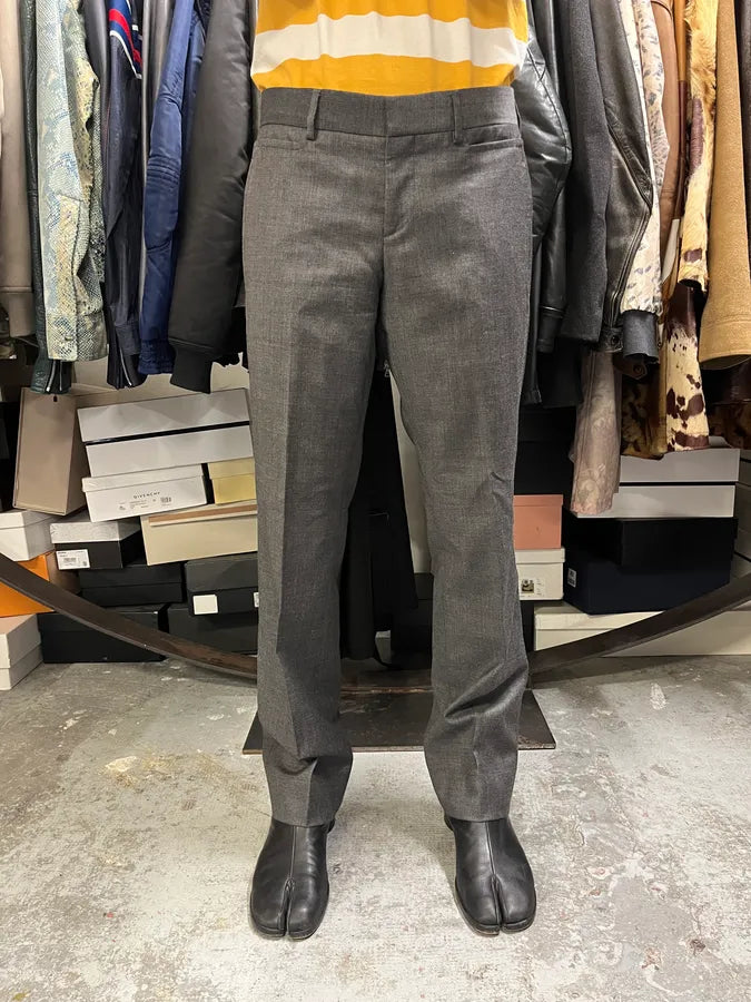 AW2005 Gucci Grey Minimalist Tailored Pants cvfuEly 0