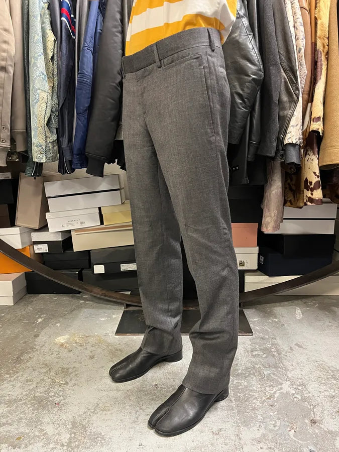 AW2005 Gucci Grey Minimalist Tailored Pants cvfuEly 1