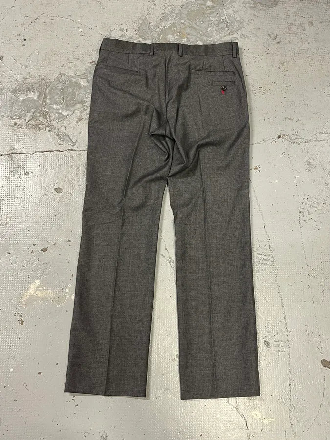 AW2005 Gucci Grey Minimalist Tailored Pants cvfuEly 6