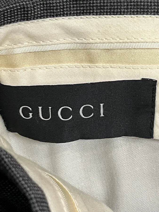 AW2005 Gucci Grey Minimalist Tailored Pants cvfuEly 8