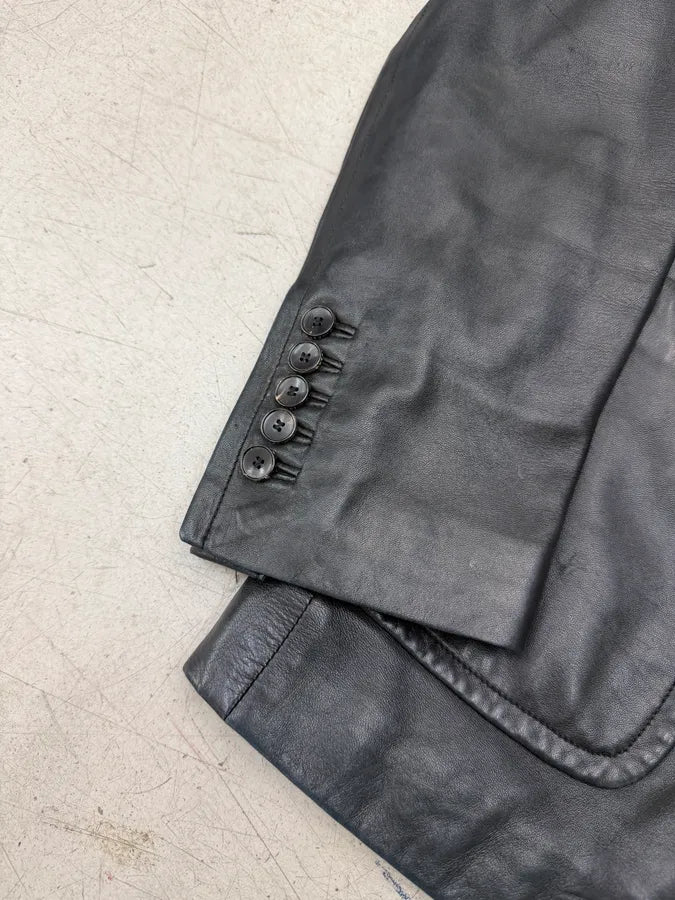 AW2005 Gucci Premium Leather Blazer Jacket RCKQqVS 14